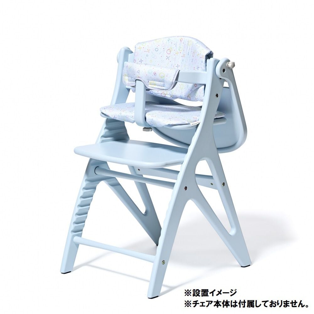 大和屋 yamatoya アッフル ソルベ チェアクッション (ソーダブルー