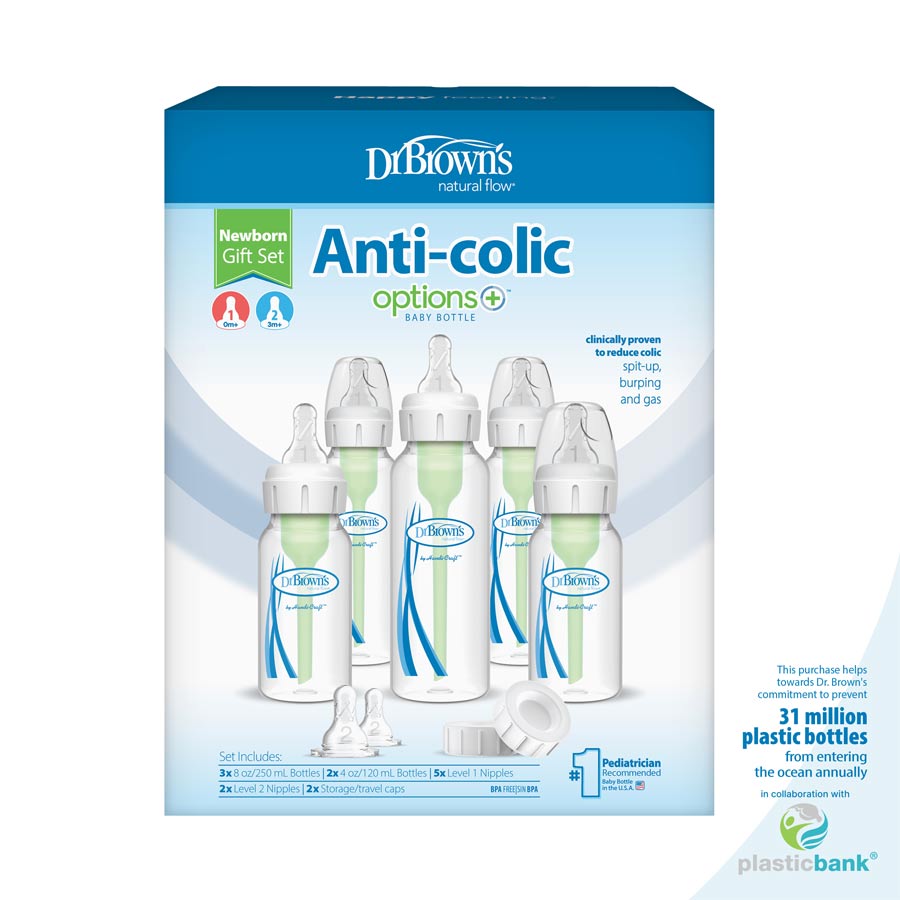 Dr. Brown's Narrow Natural Flow Anti-Colic Options+ Bottles