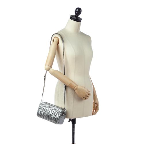 Miu Miu Matelasse Double Zip Leather Crossbody Bag | Miu Miu
