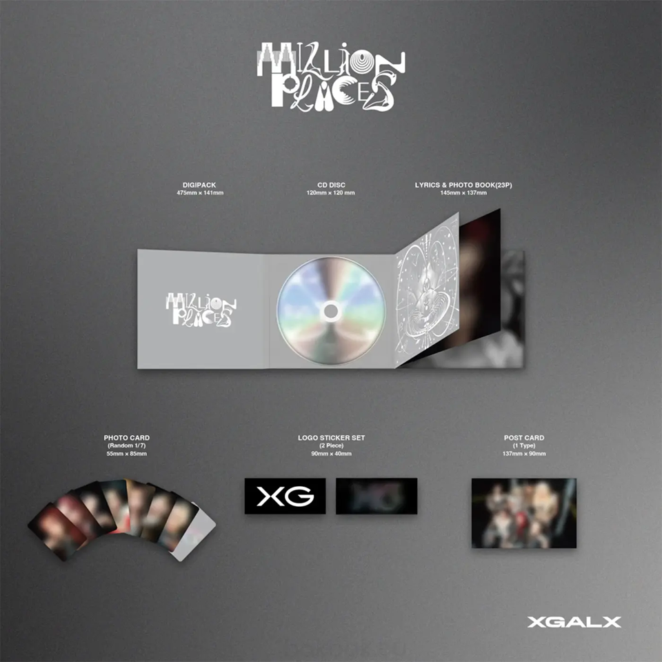 XG – MILLION PLACES (6th Single Album) [First Press Limited