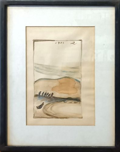 バーナード・リーチ「風景・スケッチ」の買取実績｜大阪府大阪市 水彩画