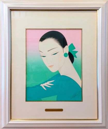 鶴田一郎「MOEGI」の買取実績｜大阪府寝屋川市 シルクスクリーン（孔版画）