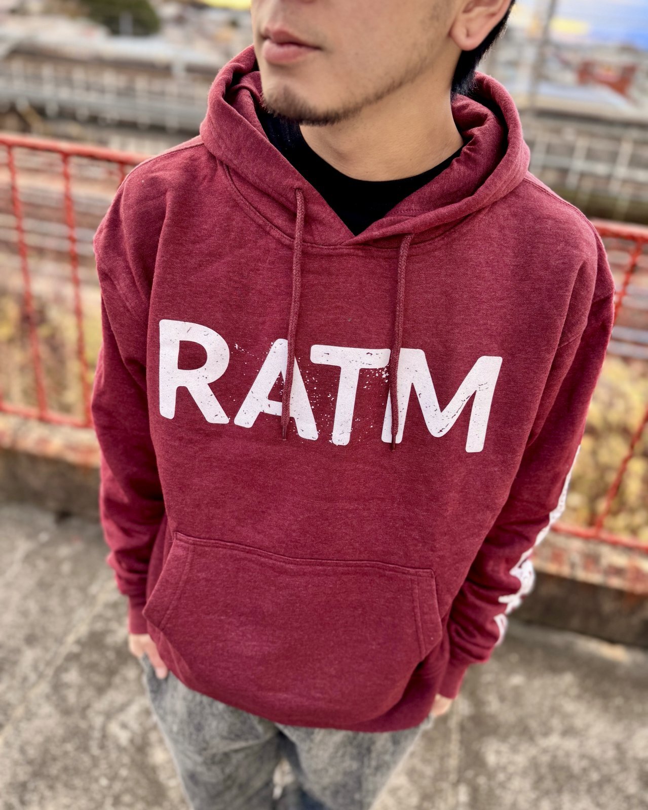 RAGE AGAINST THE MACHINE / Battle 99 プルオーバーパーカー MAROON