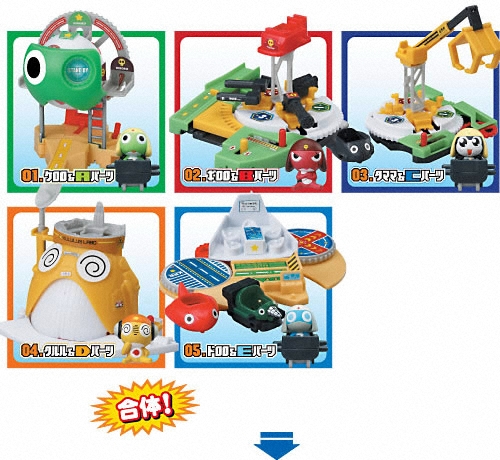 ケロロ軍曹 劇的回転！ケロン軍換装ドックであります｜バンダイ