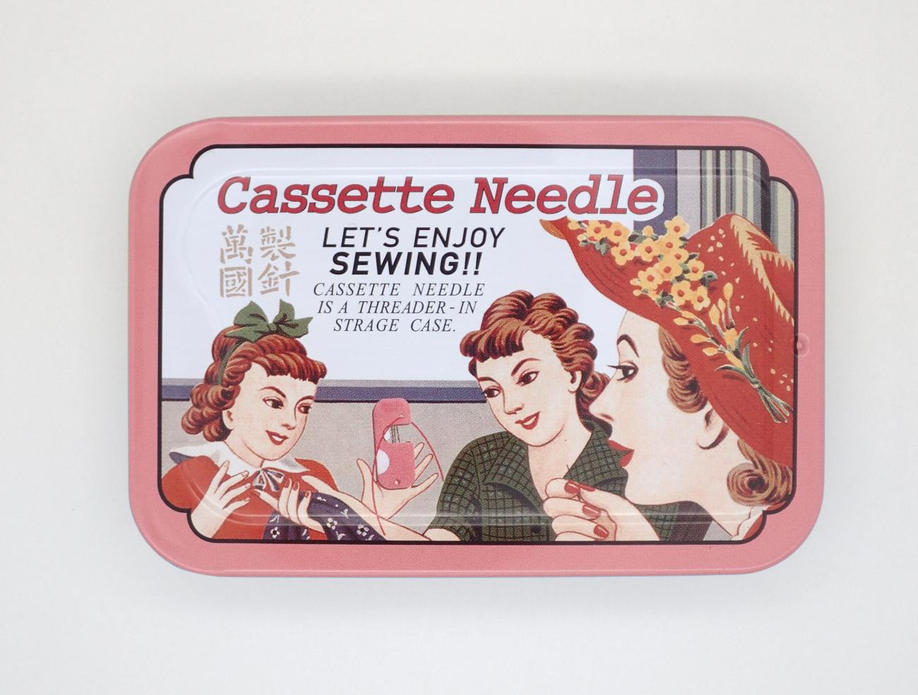 カセットニードル入りソーイングセット缶｜カセットニードル入り