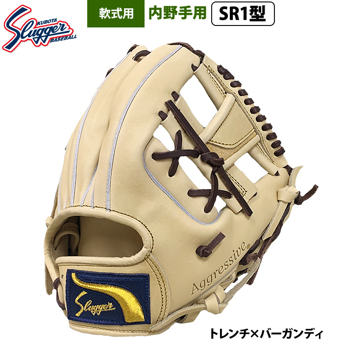 即日出荷 限定 久保田スラッガー 野球 軟式 グラブ 内野手用 ロゴ直