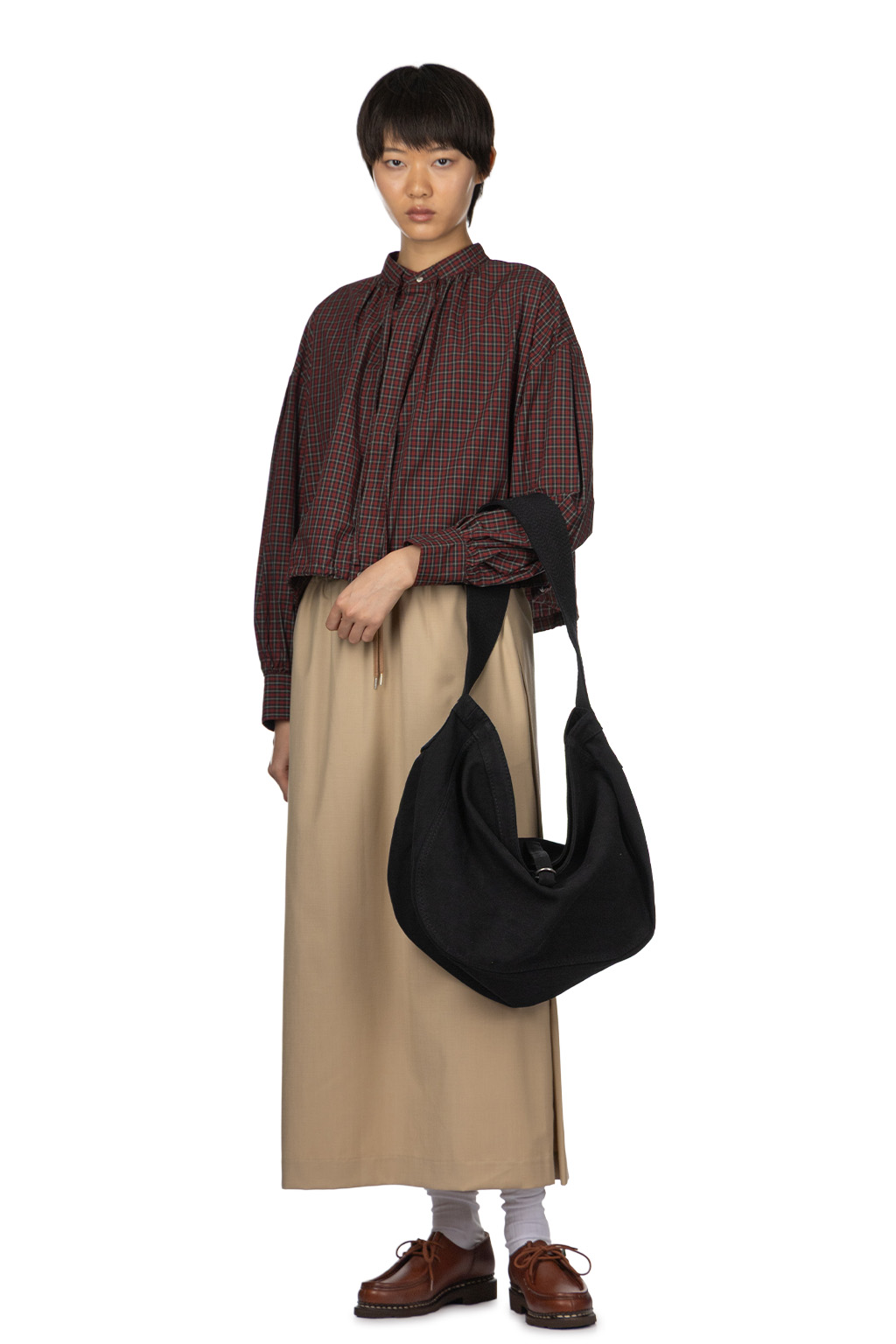 Taiga Takahashi | Lot.004 Newsboy Bag - Black | Women | Blue