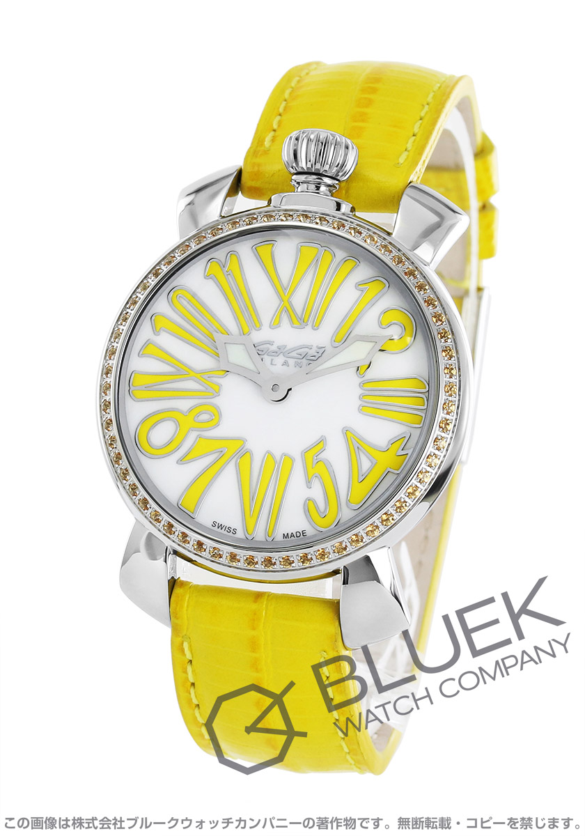 GaGa MILANO 6025.06 イエローストーン付きモデル GaGa MILANO 6025.06