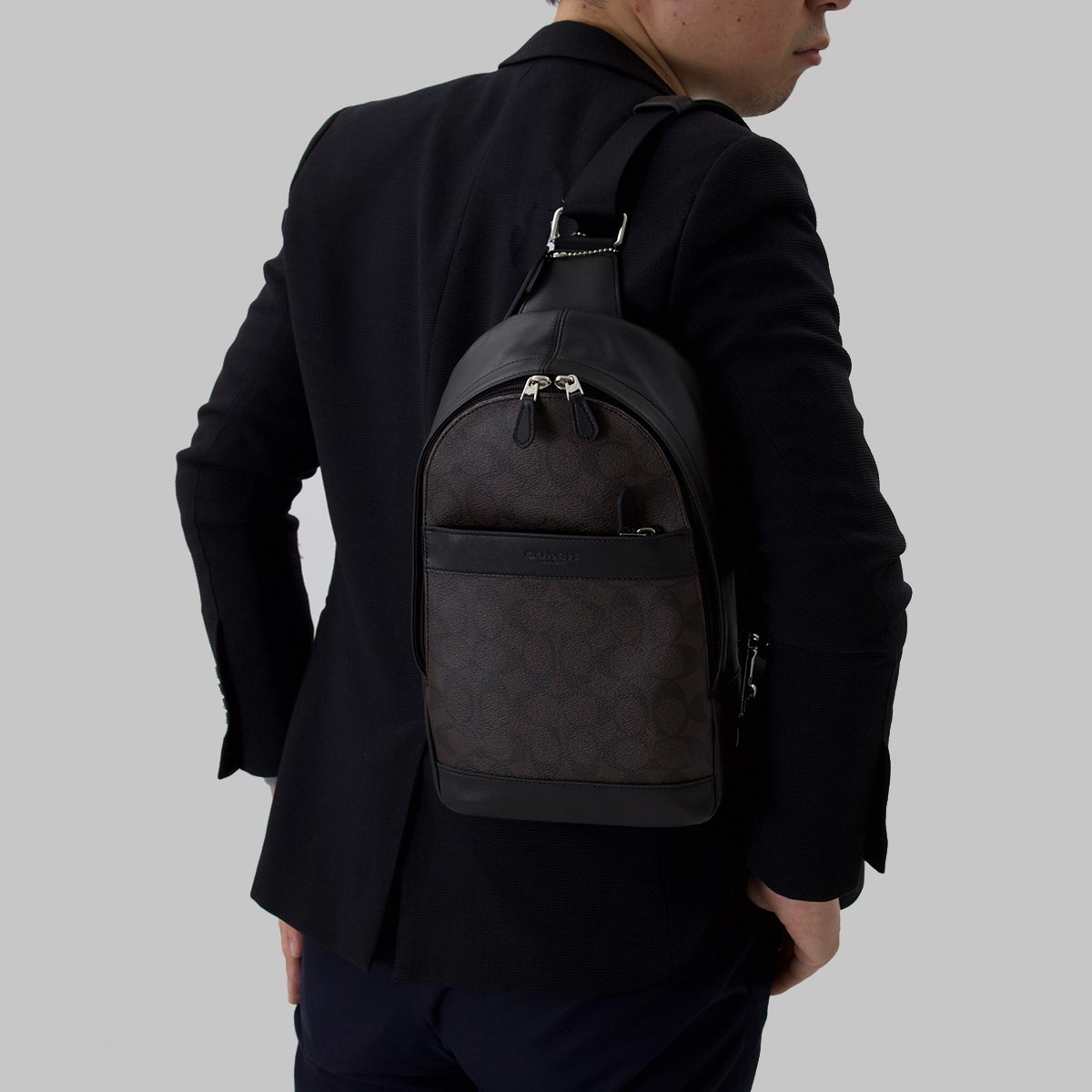 コーチ ボディバッグ バッグ メンズ チャールズ シグネチャー