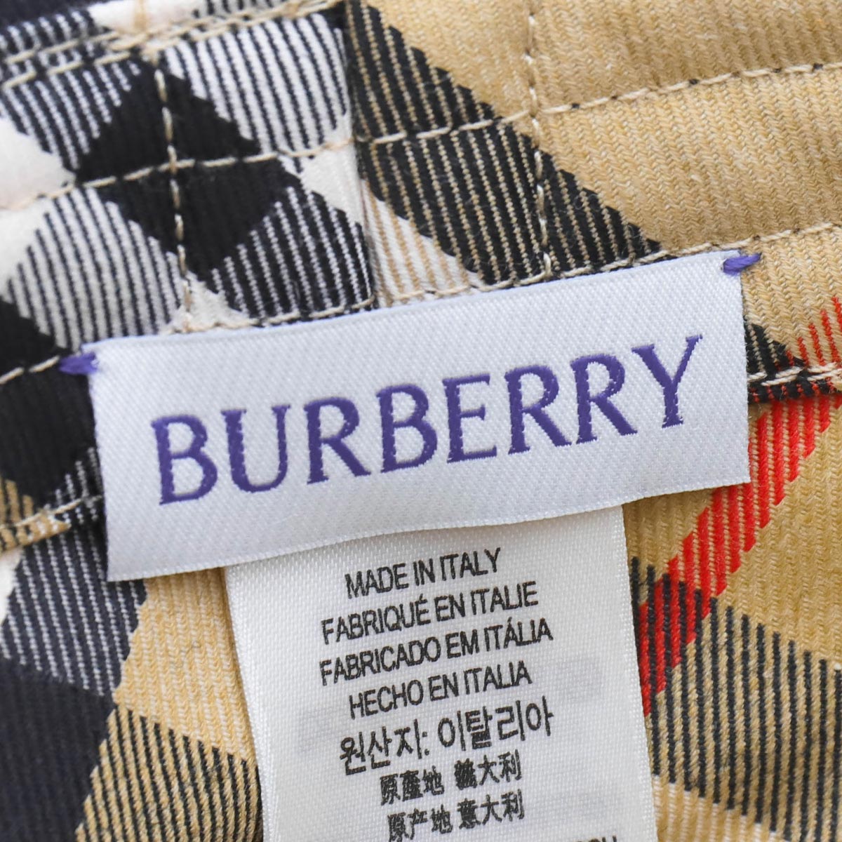 バーバリー バケットハット/ハット/帽子 メンズ レディース バイアス