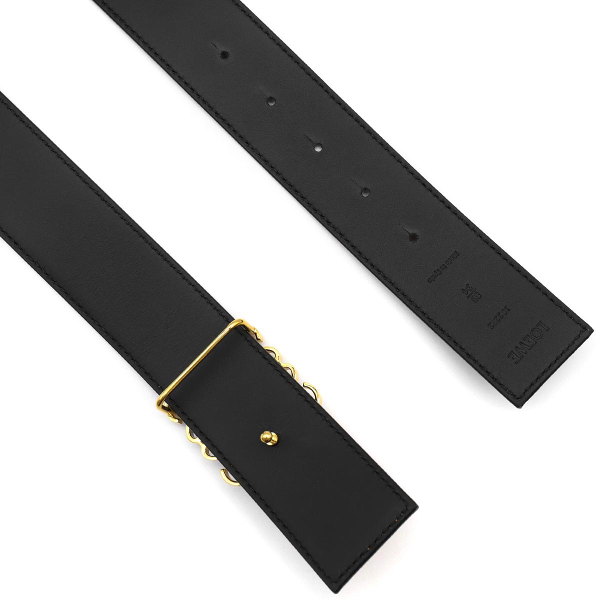 ロエベ ベルト メンズ レディース アナグラム リバーシブル タン