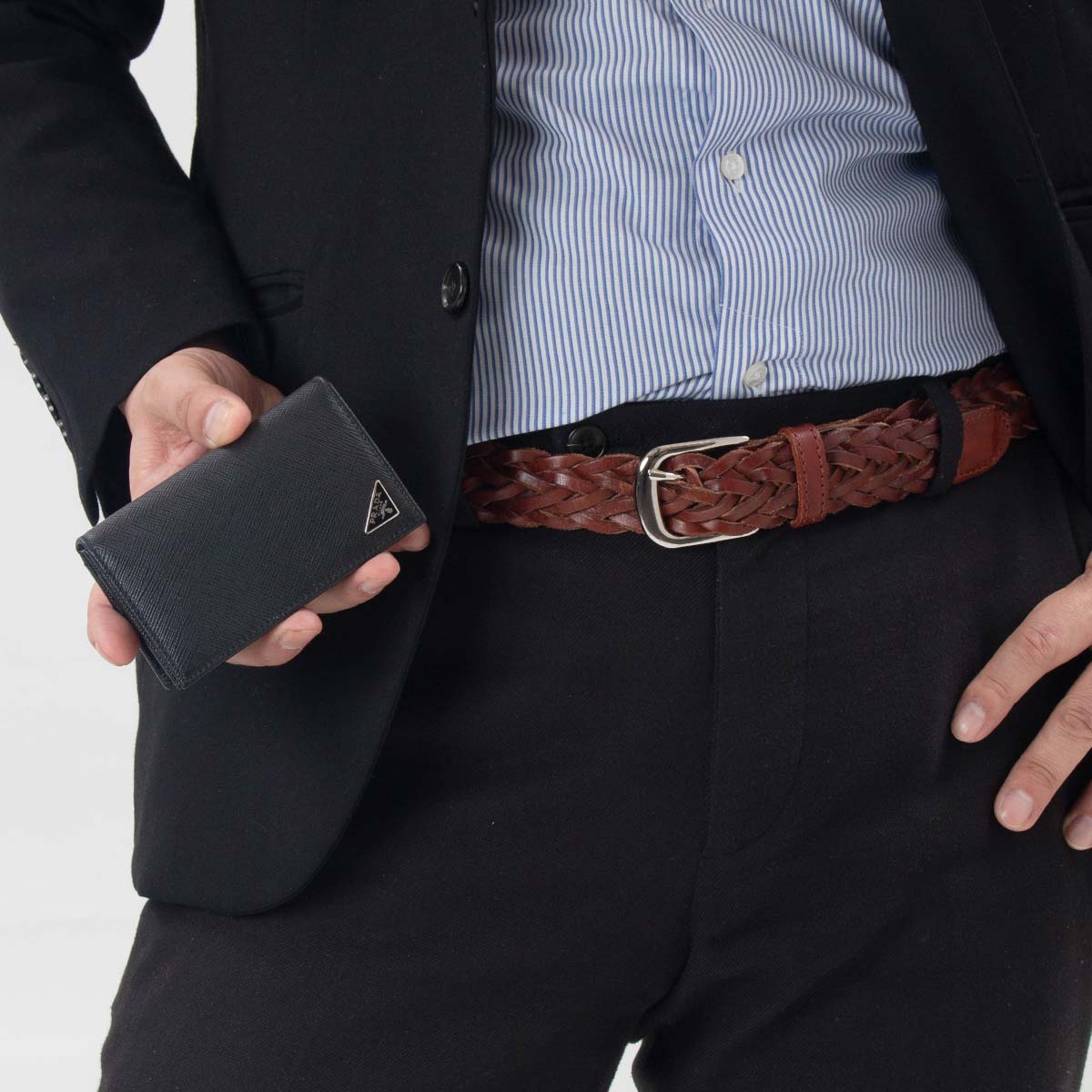 プラダ カードケース メンズ サフィアーノ トライアングル 三角ロゴ