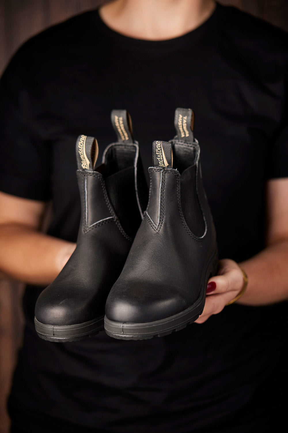 Black Premium Leather Chelsea Boots, Men's Originals 510 - Blundstone
