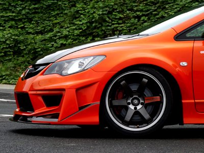 SEEKER ULTIMATE WIDE BODY KIT FRP UNPAINTED FOR HONDA CIVIC FD2