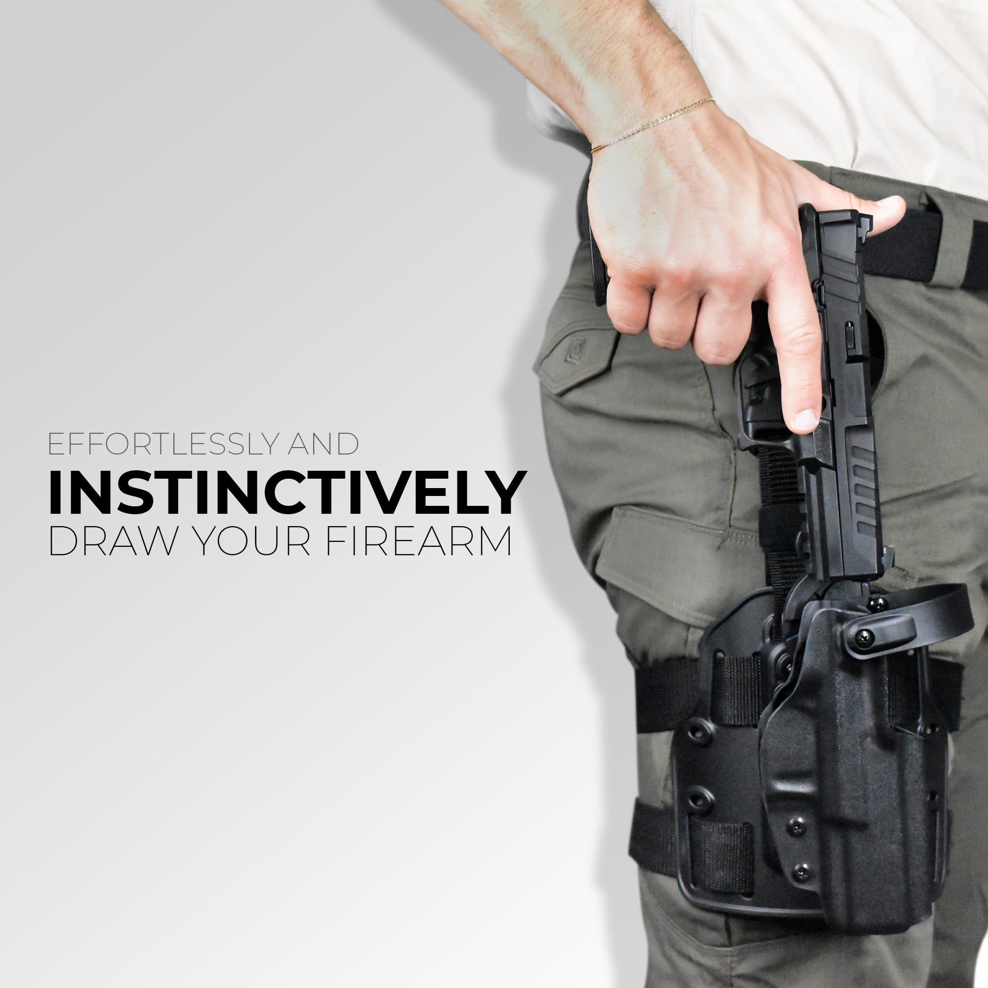 Level II Duty Drop Leg Holster for TTI Combat w/ TLR1
