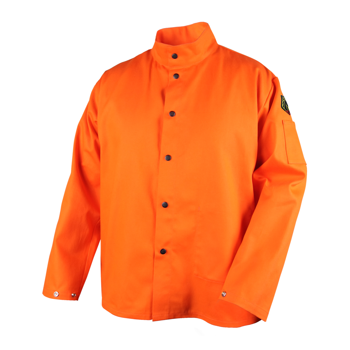 PRODUCTS: 9 oz. Flame Resistant Cotton Welding Jacket, Safety Orange