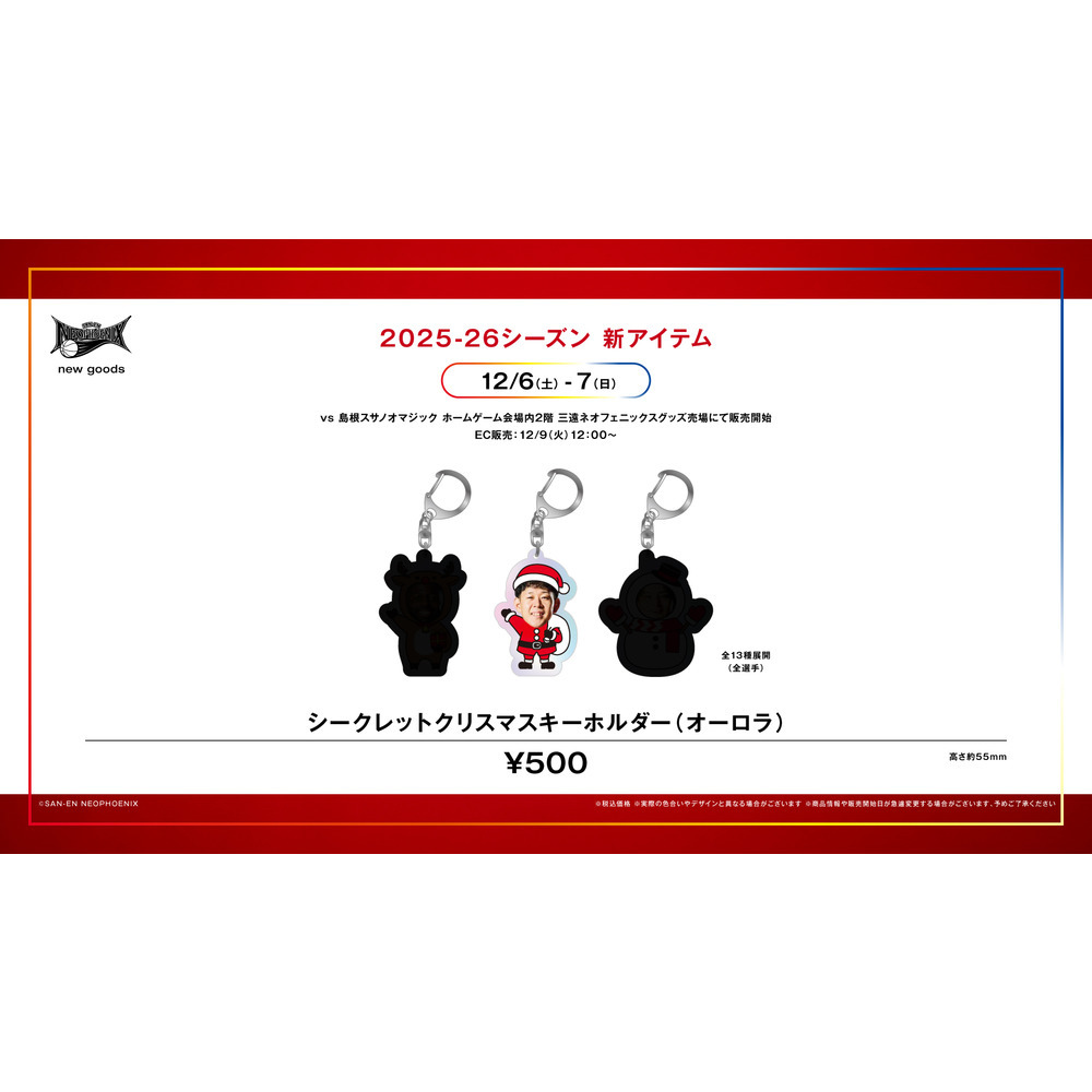 シークレットクリスマスキーホルダー（オーロラ）｜三遠ネオ