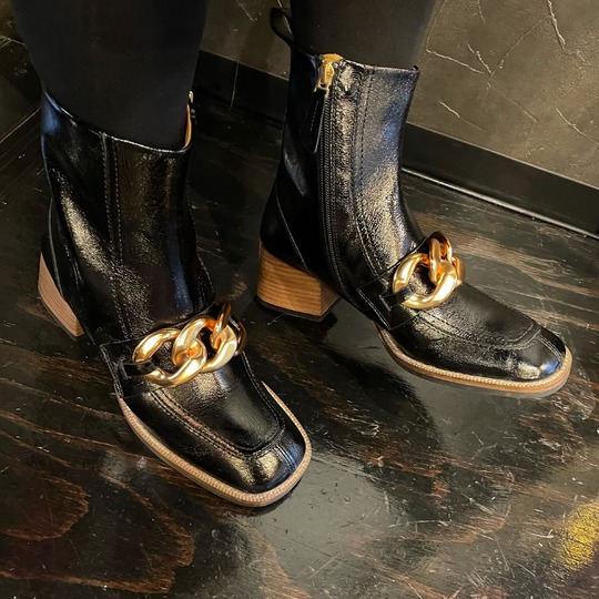 BRUNO PREMI ブルーノ プレミ エナメルショートブーツ シューズ