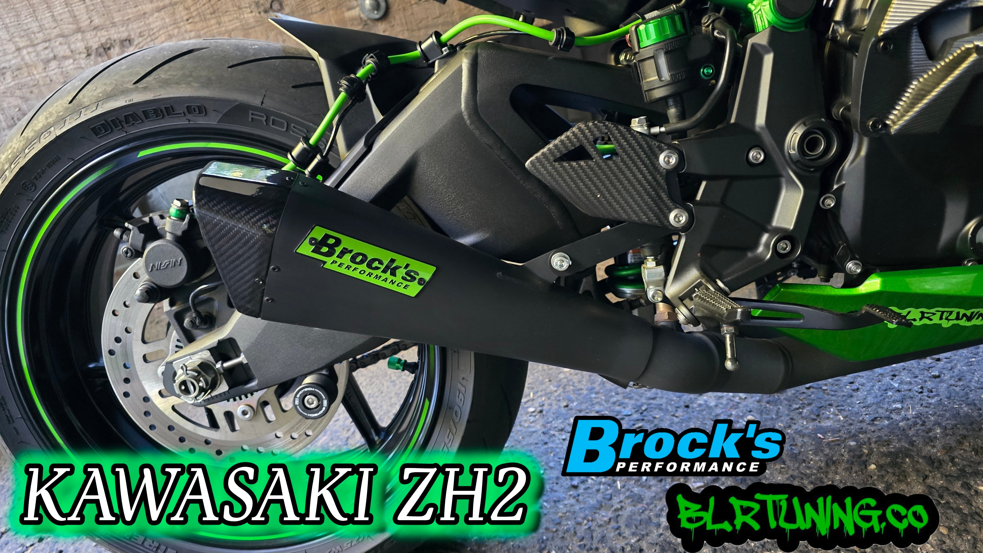 KAWASAKI ZH2 20 - 25 BROCKS PERFORMANCE FULL SYSTEM PENTA-CARBON