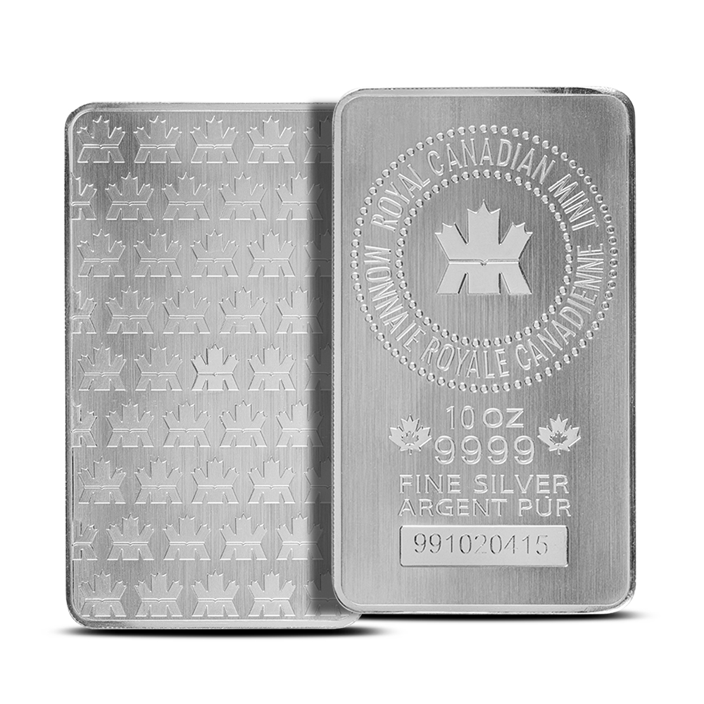 10 oz (RCM) Royal Canadian Mint Silver Bar (New) l BGASC™