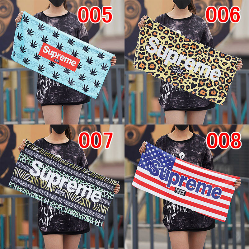 Supreme シュプリーム ハイブランド多用途タオル ギフト 耐洗濯 人気 女性