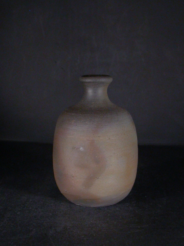 処分品 備前焼 登窯 備前市無形文化財 柴岡 紘一 共箱付き緋襷・桟切