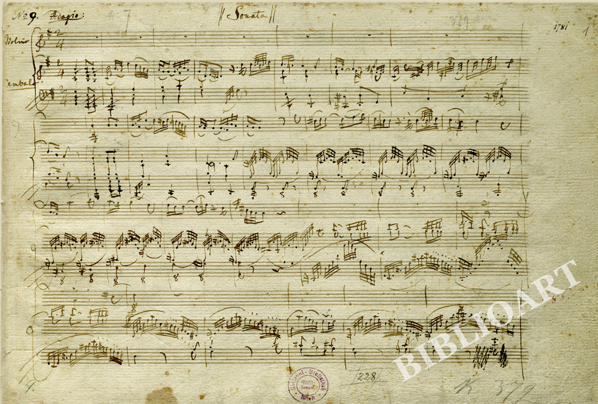 ビブリオポリ-モーツァルト自筆譜