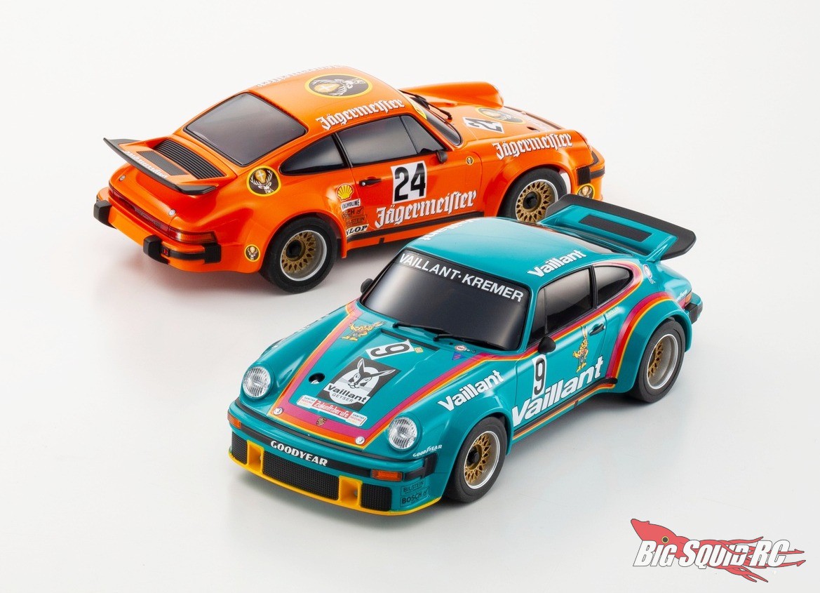 Kyosho Porsche 934 RSR (1976) Jagermeister #24 & Vaillant #9 Mini