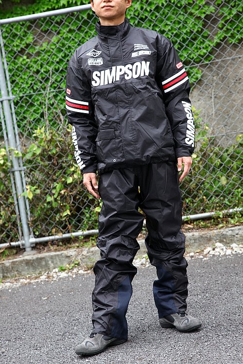 SIMPSON RAIN SUIT SRS-2191 バイク用品インプレッション バイクブロス