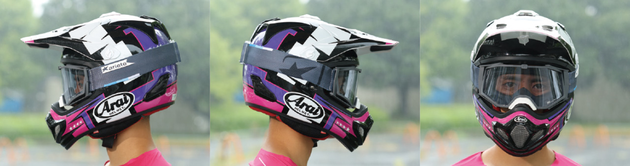 ariete オフロードゴーグル】曇らない、軽快、フィット感良好【編集