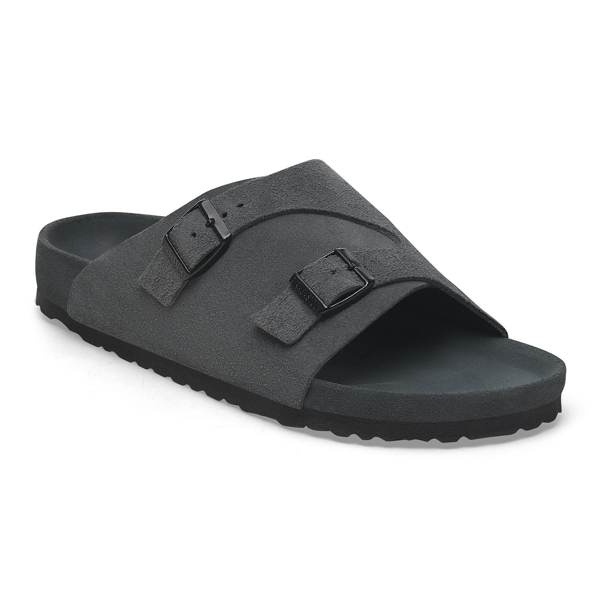 Zürich Suede Leather in Color Charcoal | BIRKENSTOCK US