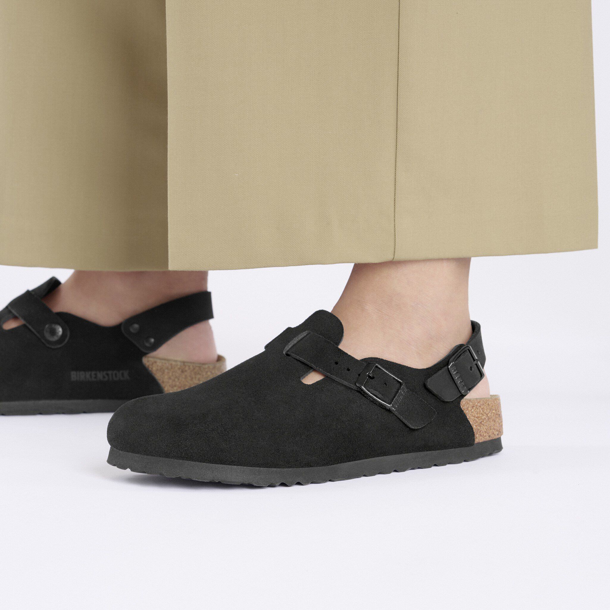 Tokio Suede Leather in Color Black | BIRKENSTOCK US