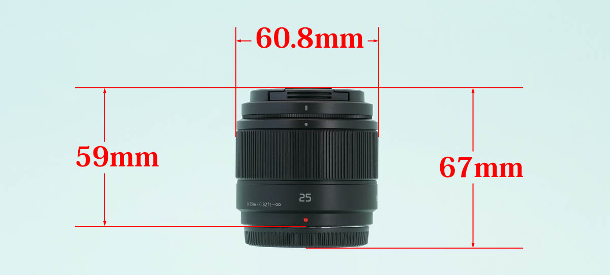 採寸] パナソニック G 25mm/F1.7 フード寸法など | 物欲、計測、カメラ