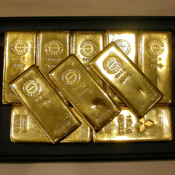 来店買取】田中貴金属＆三菱マテリアル製K24純金インゴット1Kg×10本