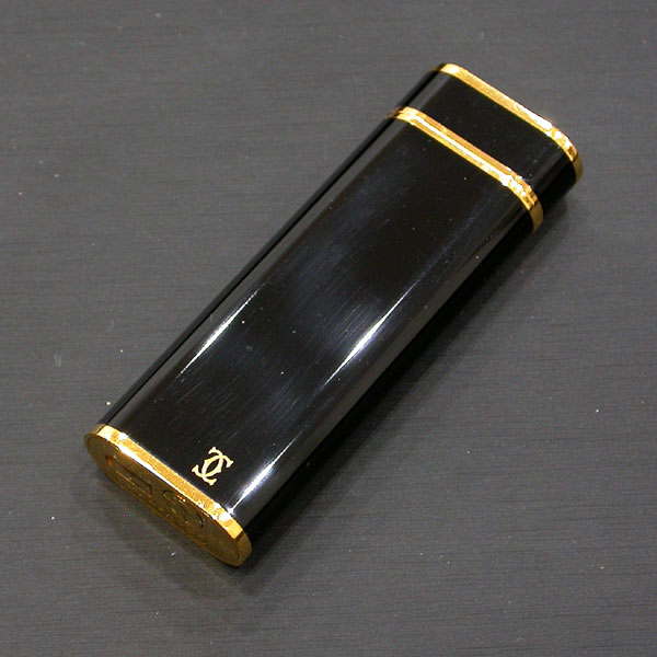 来店買取】Cartier カルティエ ブラック ゴールド 漆調 ラッカー ガス