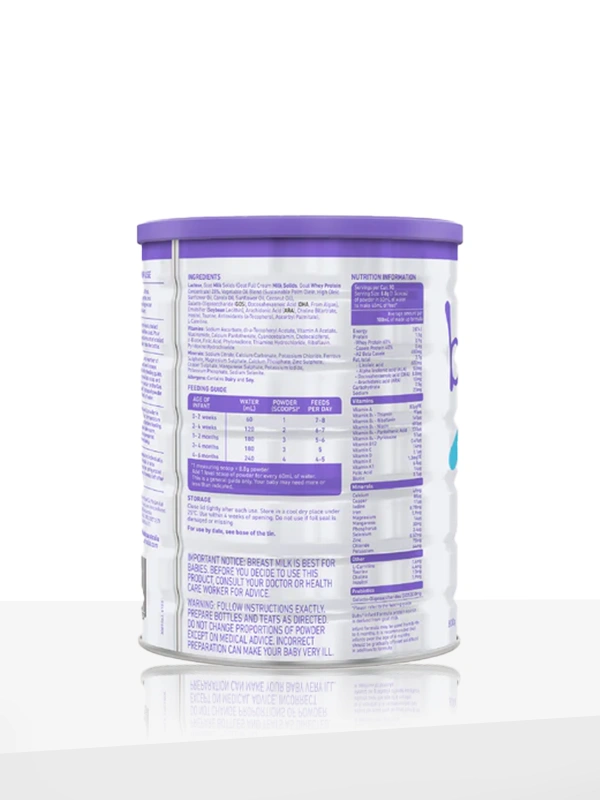 Bubs® Easy-digest Goat Milk Infant Formula Stage 1 – 800g