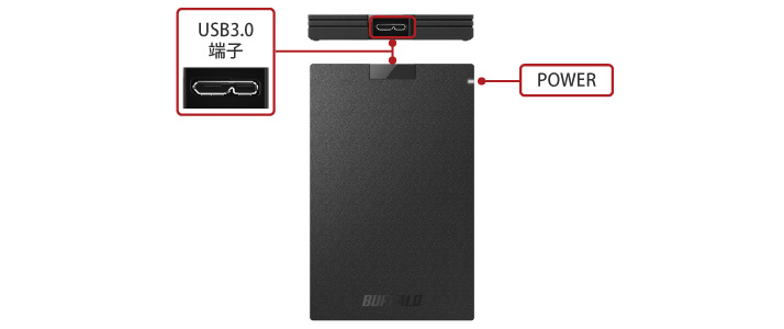 SSD-PGC1.0U3-BC : 外付けSSD | バッファロー
