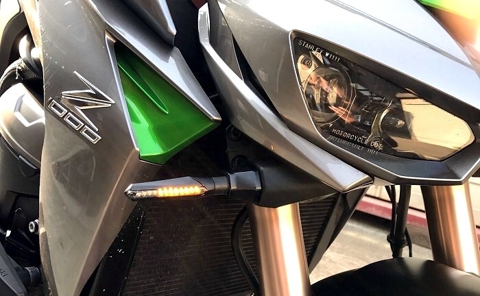 Z1000のリアへのシーケンシャル（流れる）ウィンカーの装着のレポート
