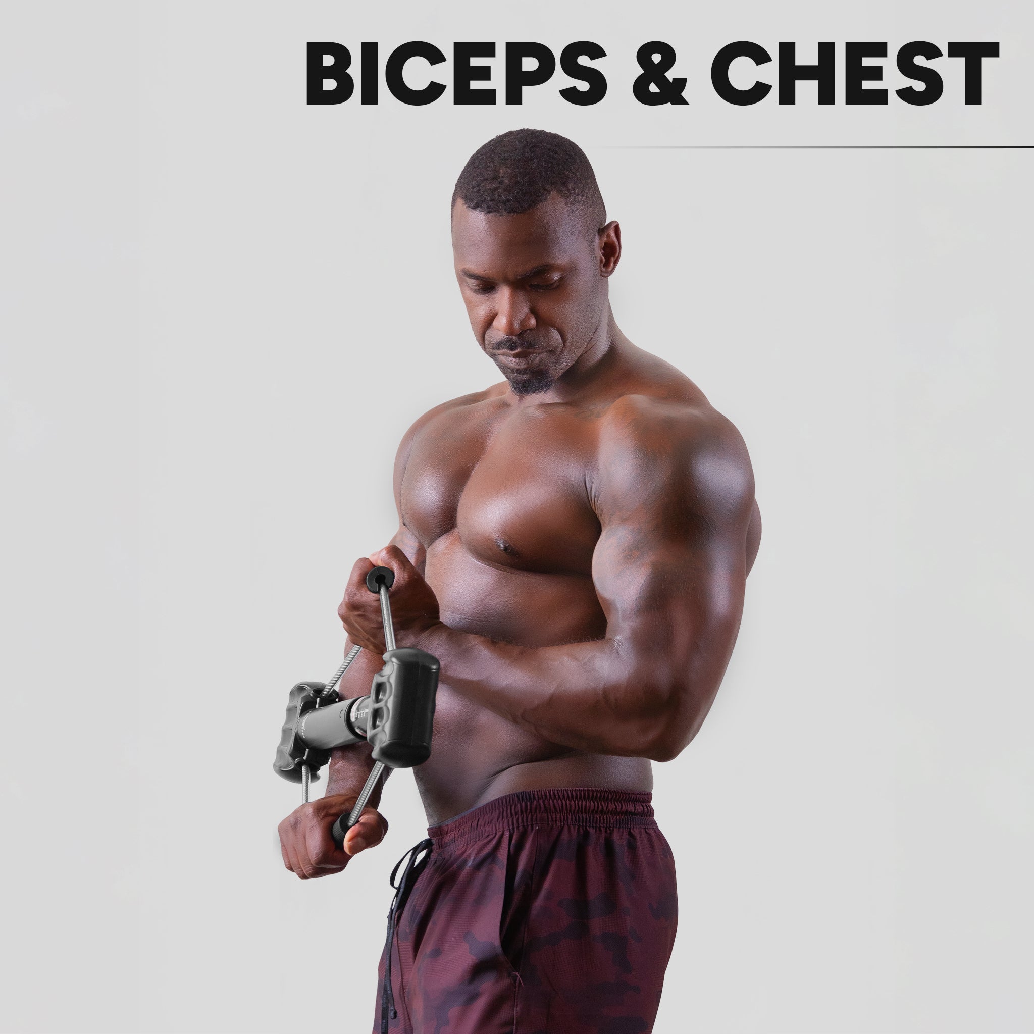 Bullworker Steel Bow™ | Chest, Arm & Ab Workout Tool