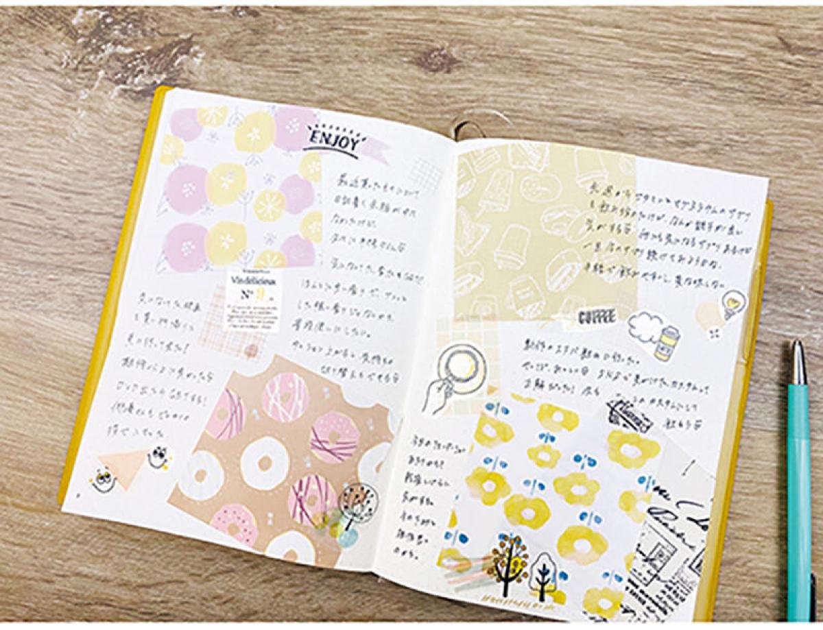 新製品】全部ちがう柄！手帳デコにも大活躍の「デザインペーパーメモ」｜
