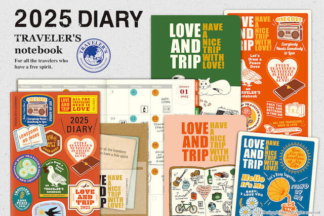 新製品】テーマは「LOVE AND TRIP」トラベラーズノートの2025年版ほか｜