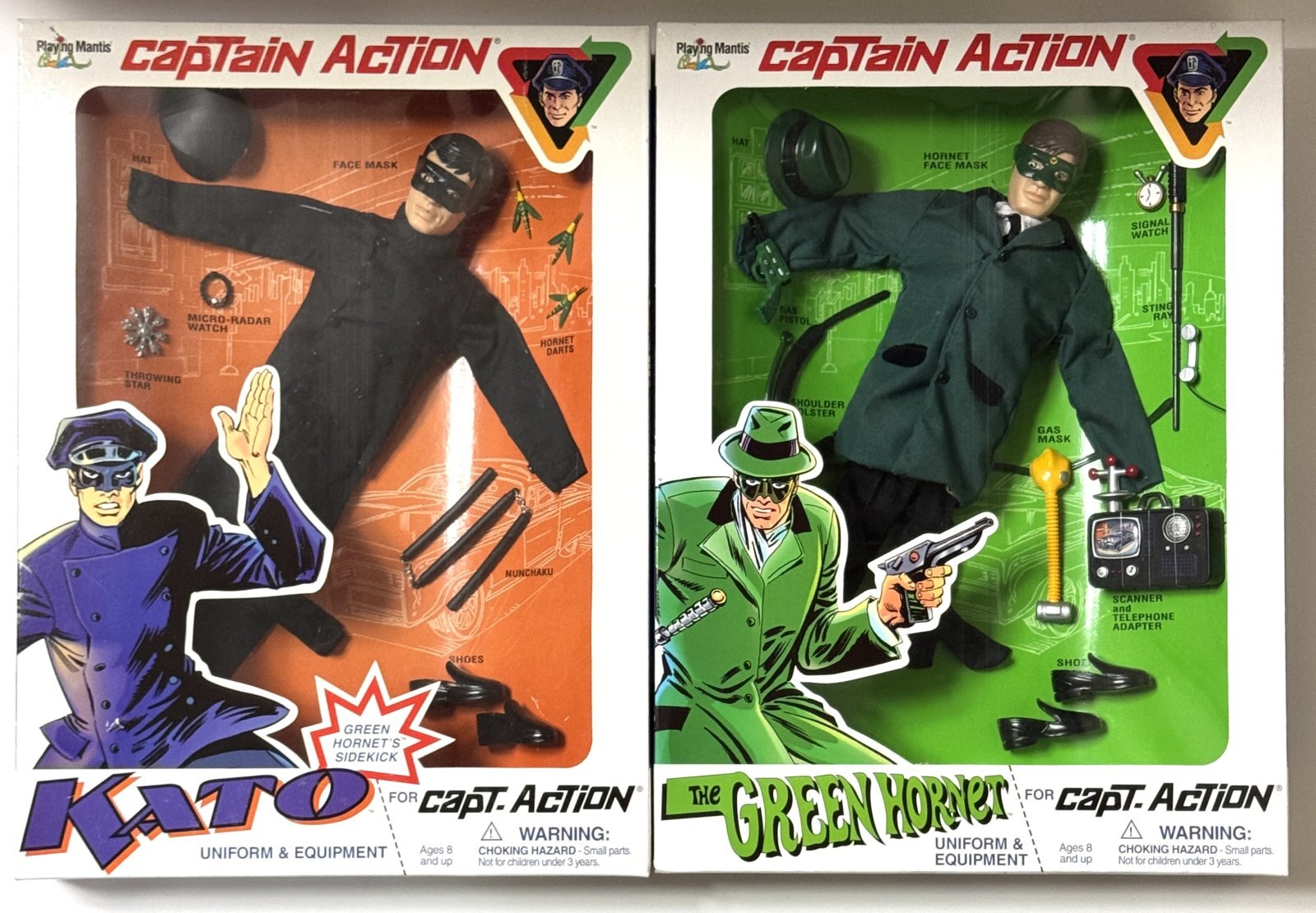 1点モノ】キャプテンアクション カトー＆グリーン・ホーネット（白箱