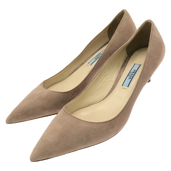 プラダ(PRADA)プラダ パンプス ピンクベージュ パンプス 靴 レディース