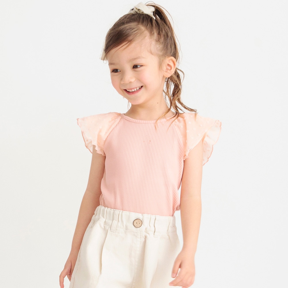 袖フリル半袖Tシャツ 2024春夏 ｜子供服&ベビー服 ブランシェス 公式