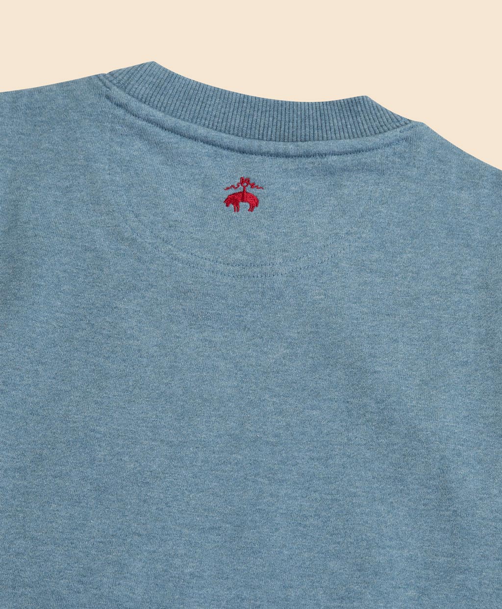 コットンフレンチテリー ブックエンブロイダリー スウェットシャツ