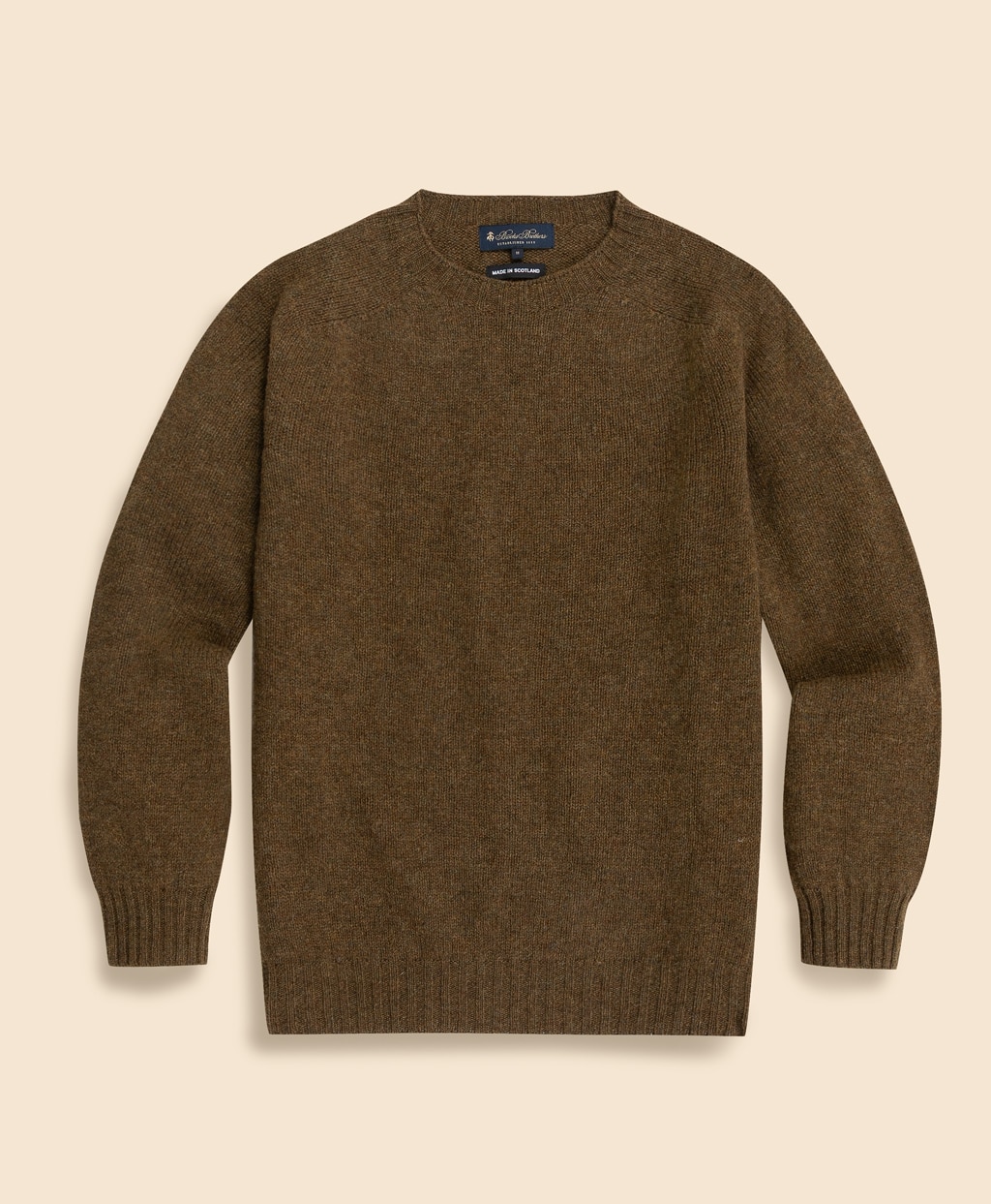 シェットランドウール クルーネックセーター Made in UK | Brooks