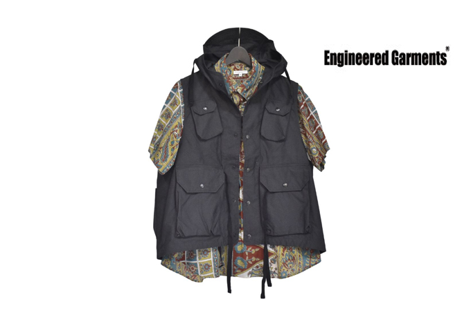 FIELD VEST - PC WEATHER POPLIN / CHARCOAL | ENGINEERED GARMENTS