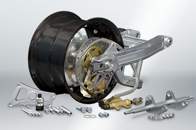 モンキー用10in5.5Jホイール付ワイドスイングアーム コンプリート