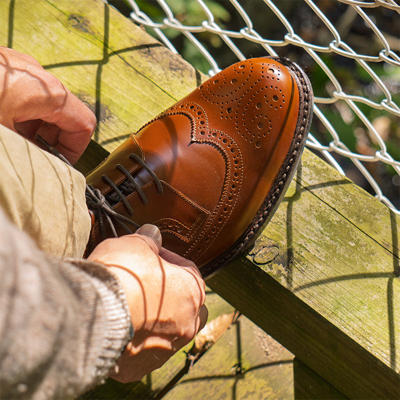 カジュアルシューズ | 99037 / COGNAC HIGH SHINE (DAINITE SOLE