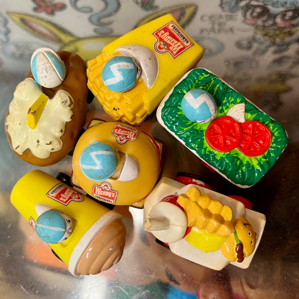 1990年製 Wendy's Meal Toys Food Racers ウェンディーズ ミールトイ